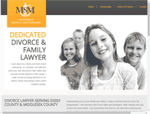 Tablet Screenshot of divorcelawyermsm.com